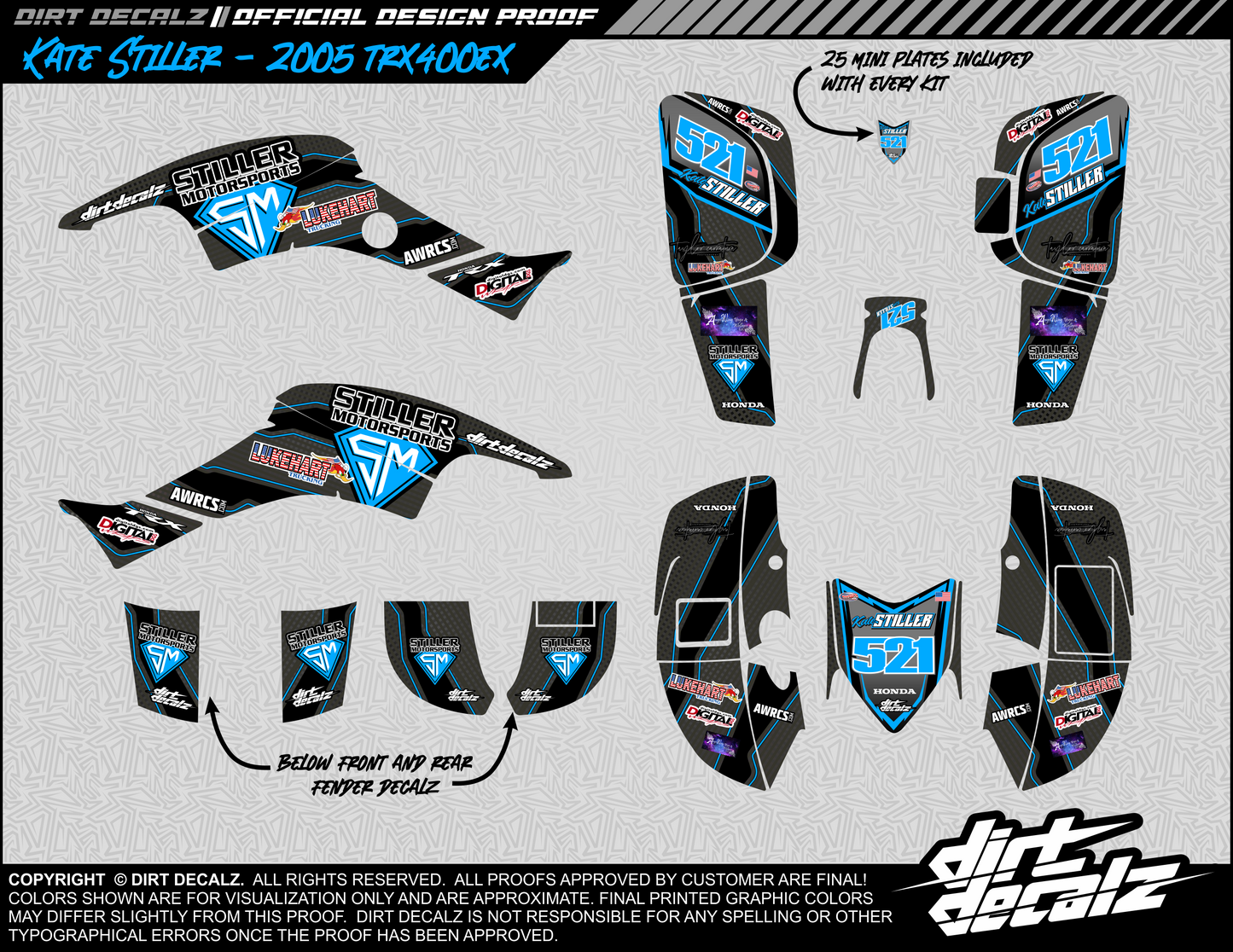 Weave ATV Graphics Kit