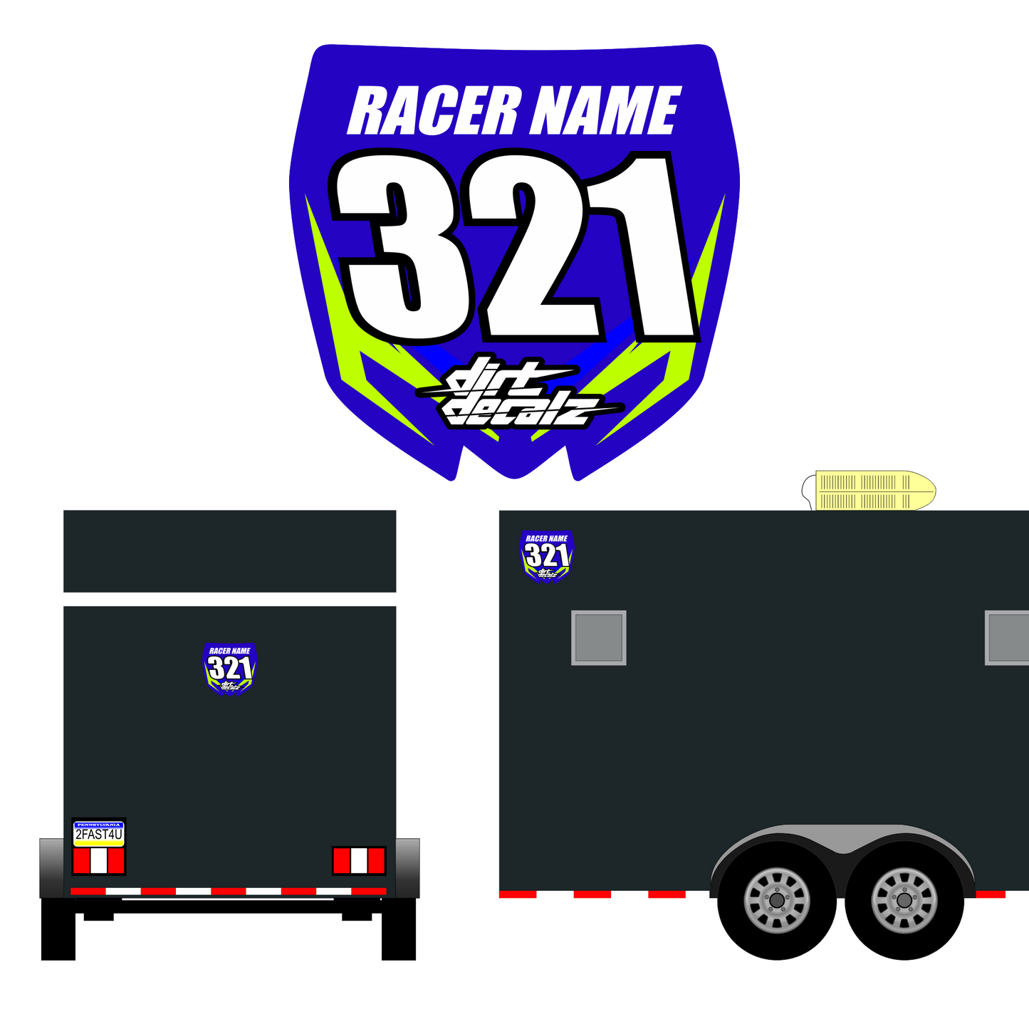Trailer Plate Decalz
