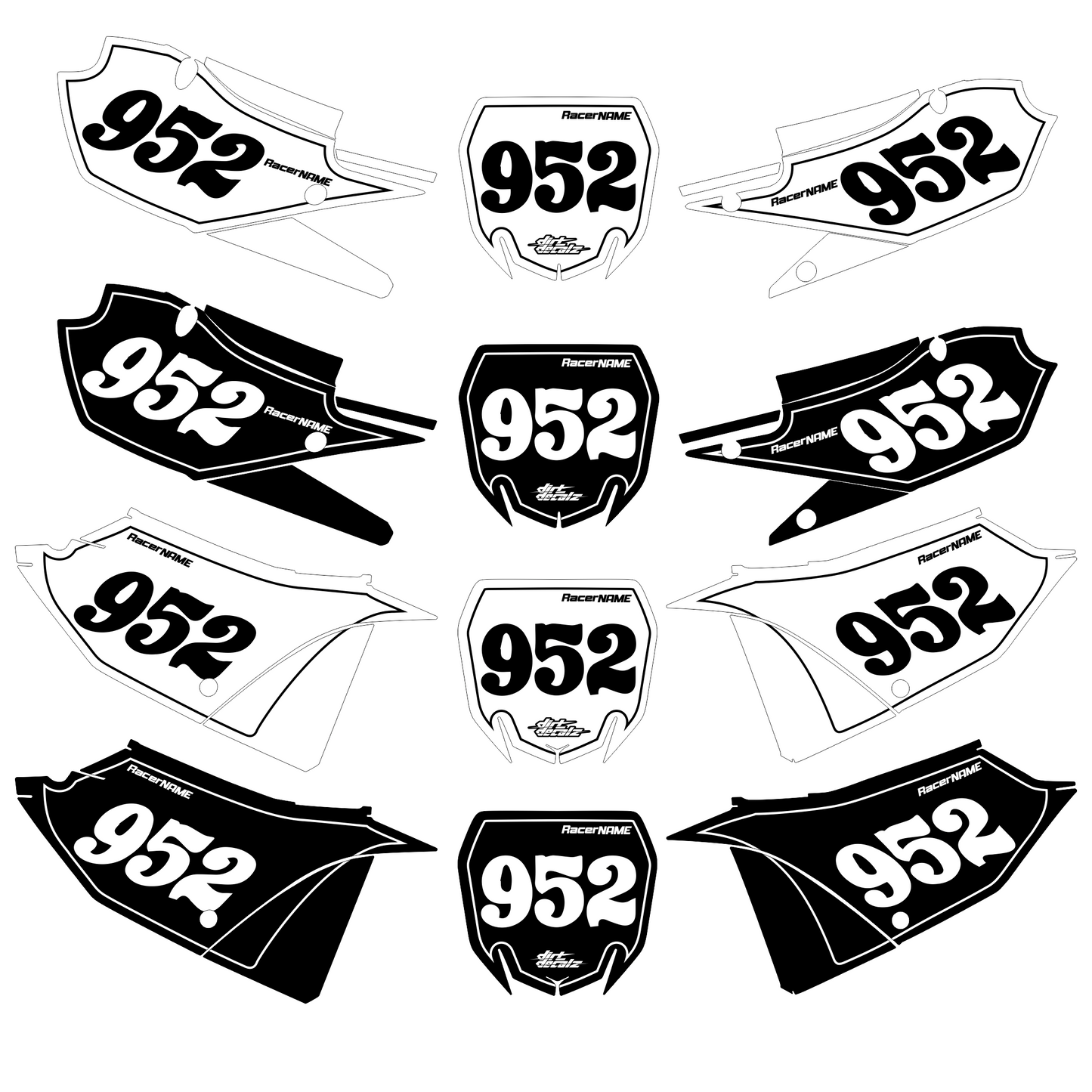 Yamaha A2 Number Plates