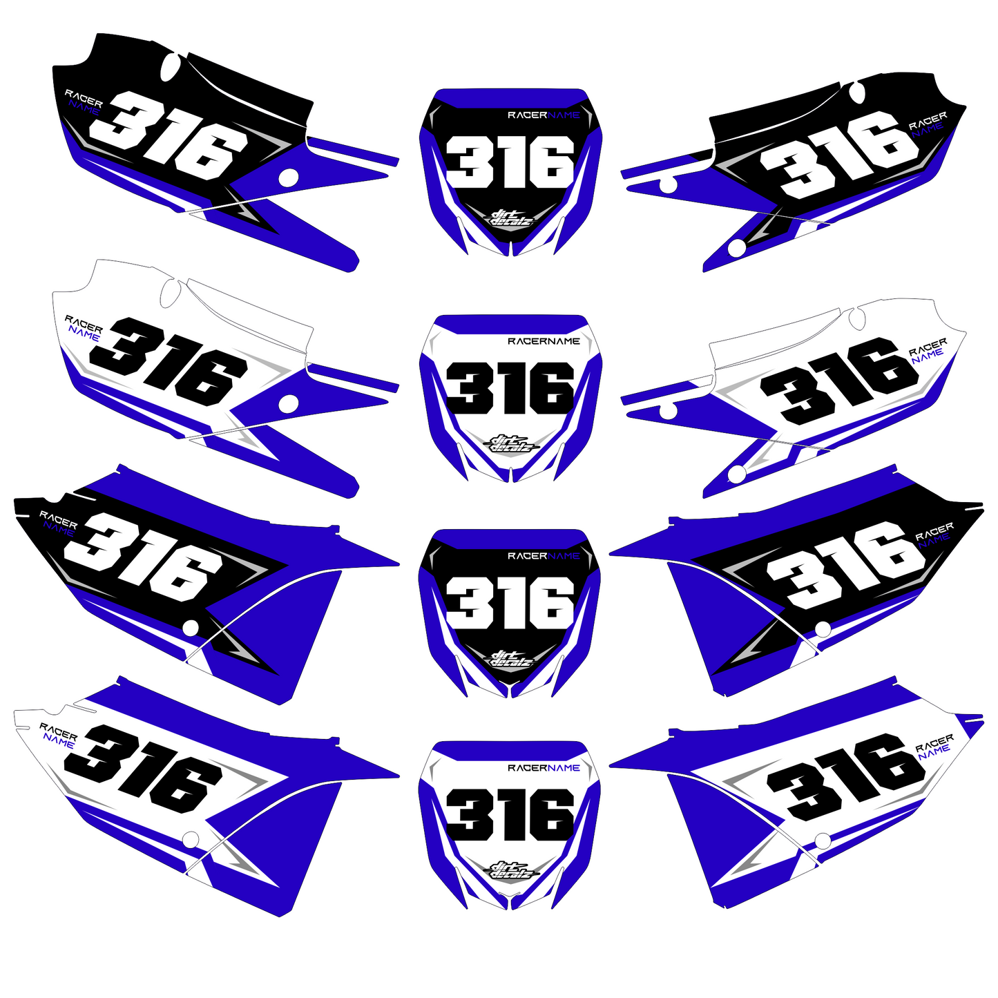Yamaha A3 Number Plates