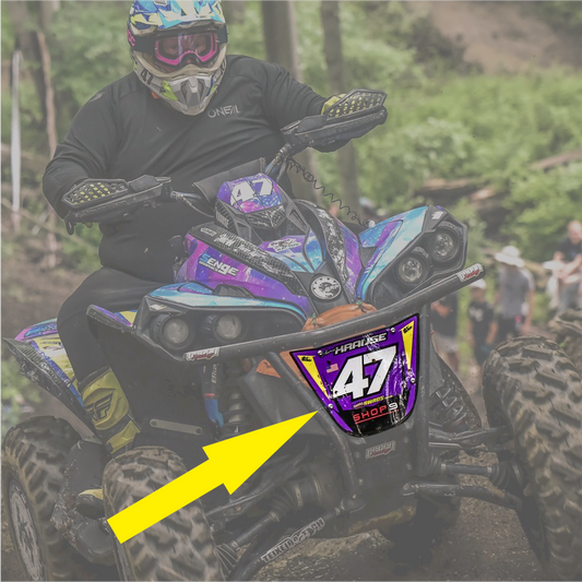 Number Plate w/ Decal for Cecco Racing Bumper