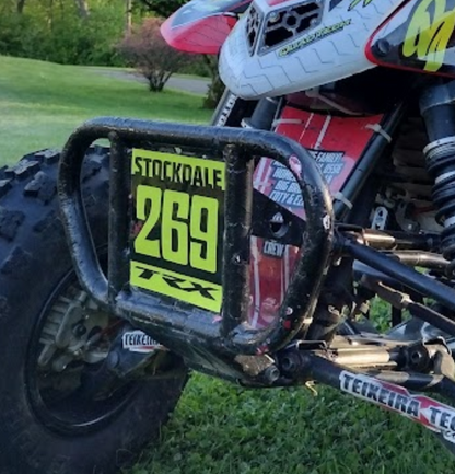ATV Front Bumper Number Plate Decalz